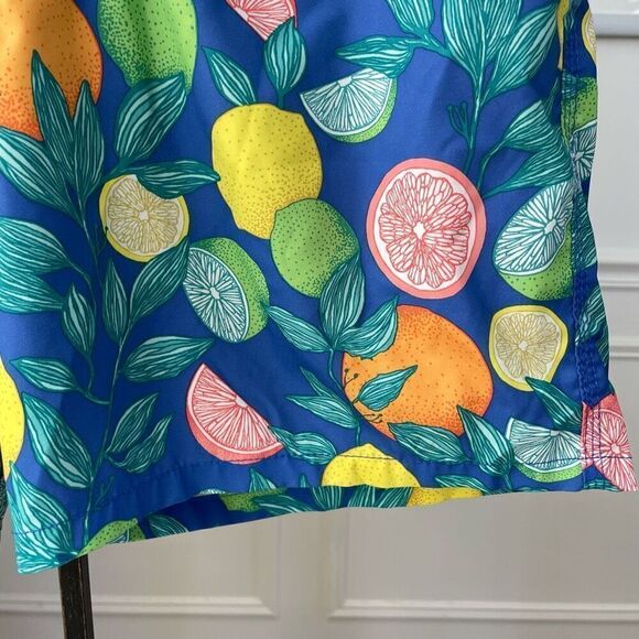 Abercrombie and Fitch Men’s Swim Trunks Citrus Print 33 x 7 L - Picture 6 of 8